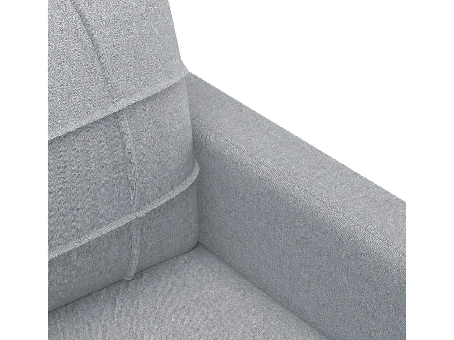Sillón Gris Claro 60 cm Tela