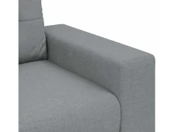 Sillón Gris Claro 60 cm Tela