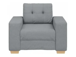 Sillón Gris Claro 60 cm Tela