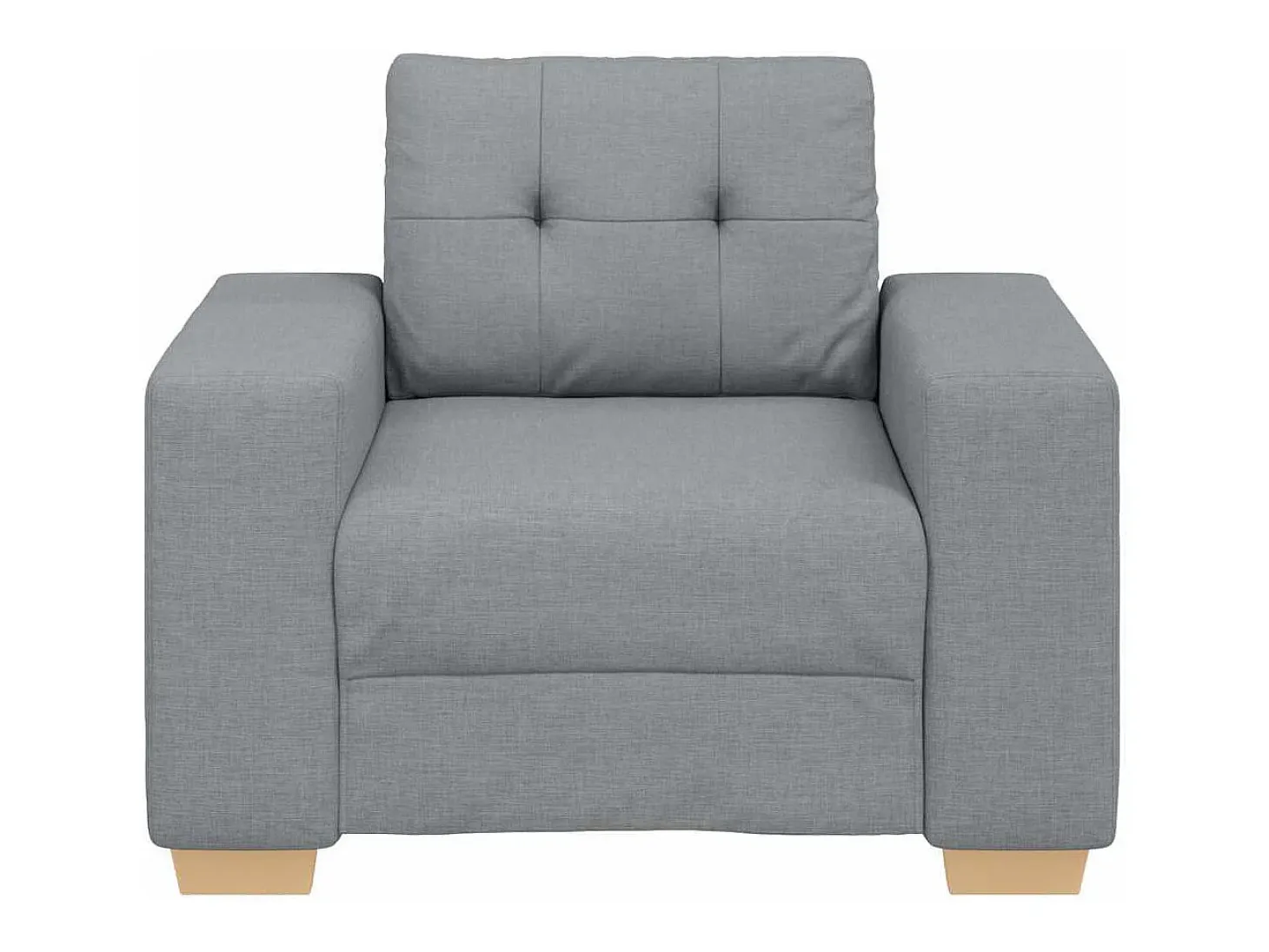 Sillón Gris Claro 60 cm Tela