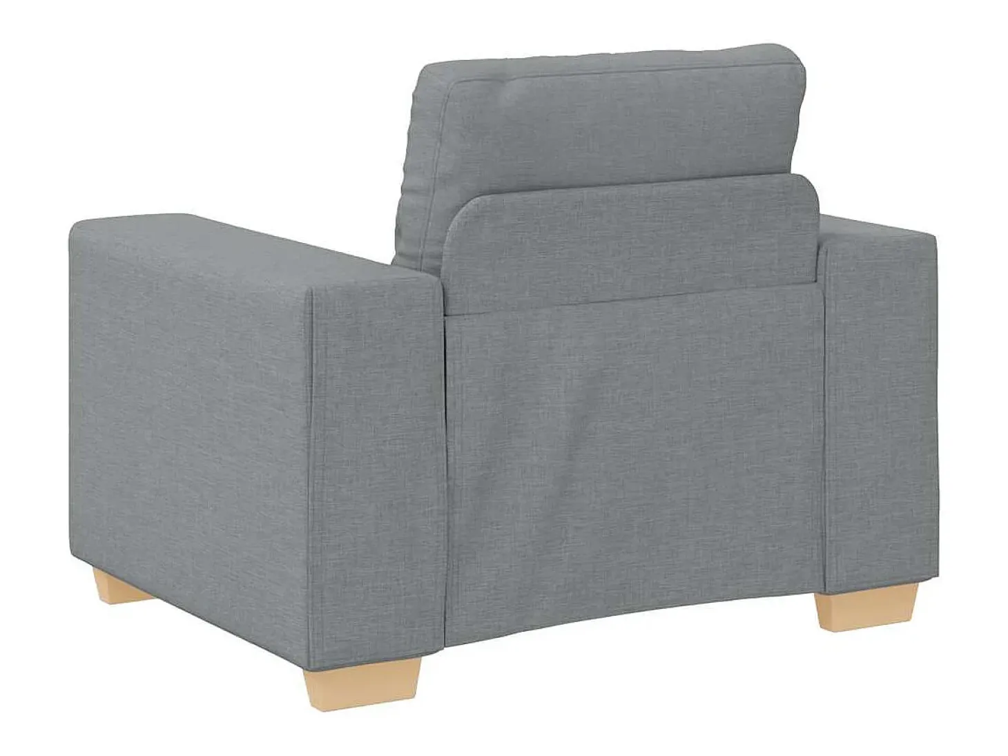 Sillón Gris Claro 60 cm Tela