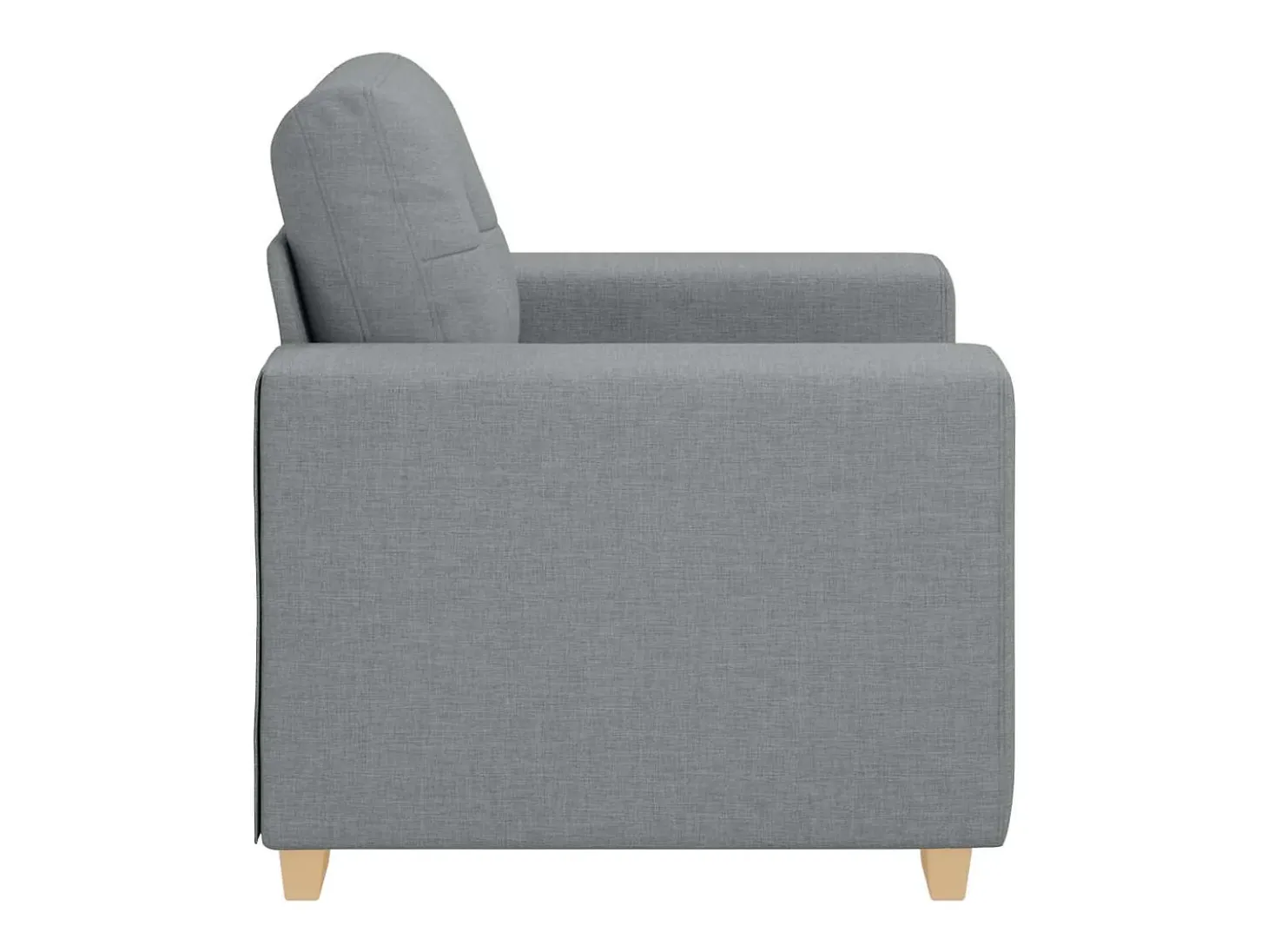 Sillón Gris Claro 60 cm Tela