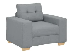 Sillón Gris Claro 60 cm Tela
