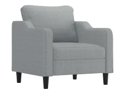 Sillón Gris Claro 60 cm Tela