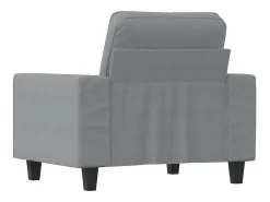 Sillón Gris Claro 60 cm Tela