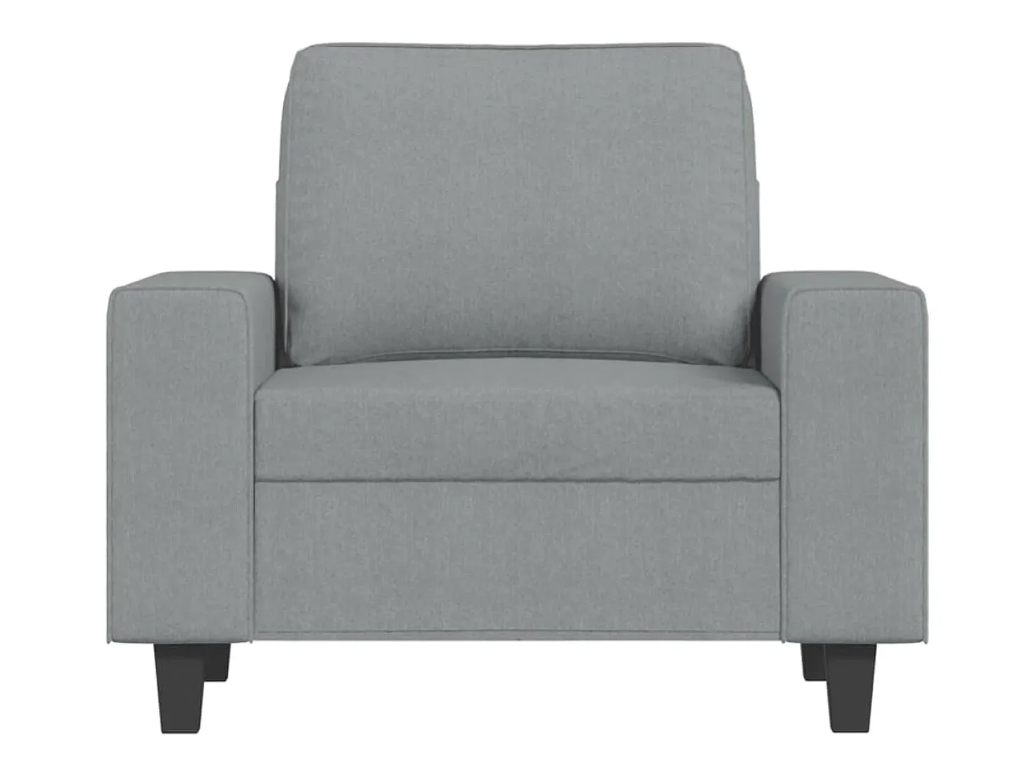 Sillón Gris Claro 60 cm Tela