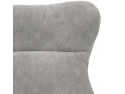 sillón Gris Claro 69 x 74 x 93 cm Terciopelo