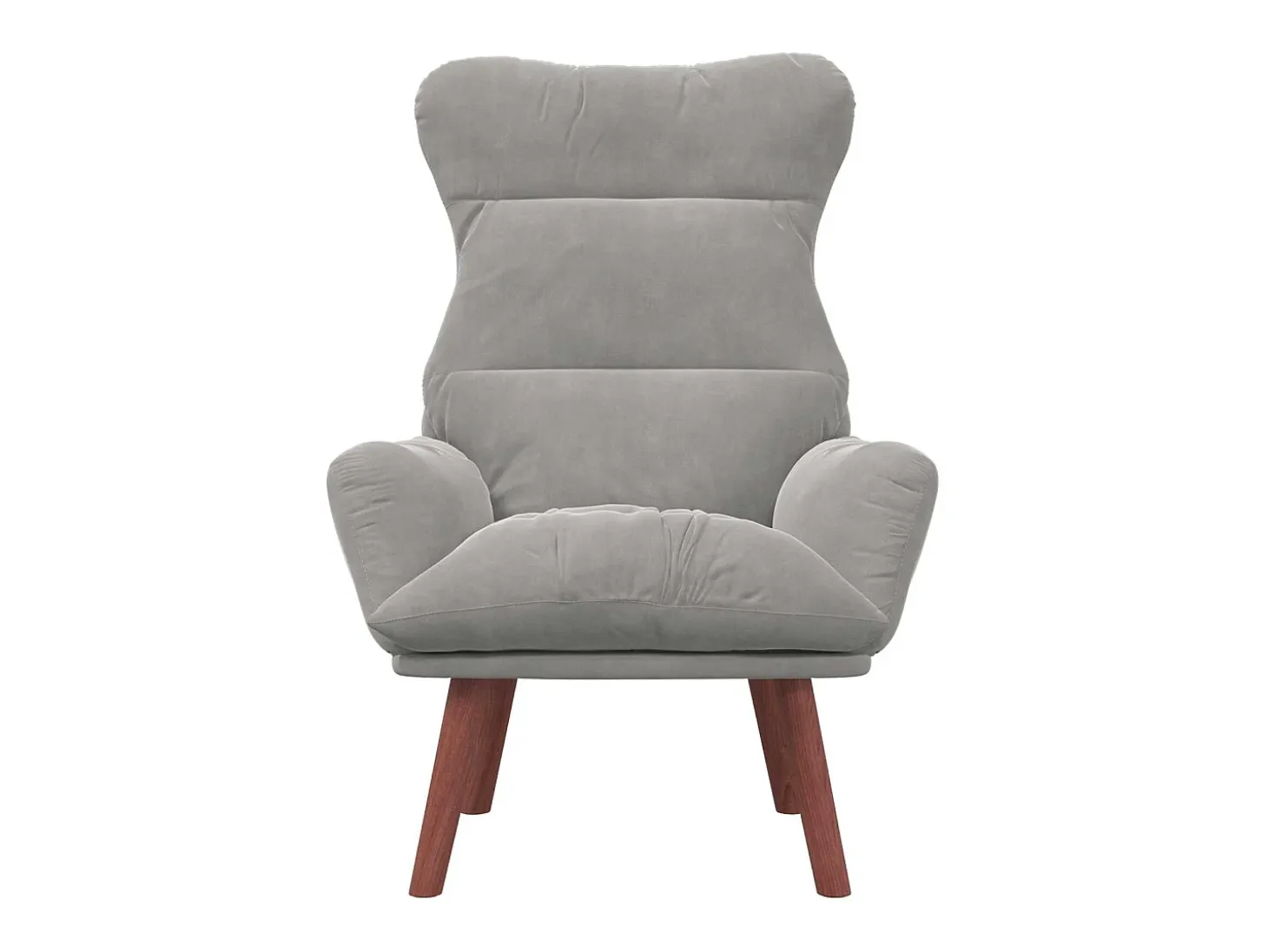 sillón Gris Claro 69 x 74 x 93 cm Terciopelo