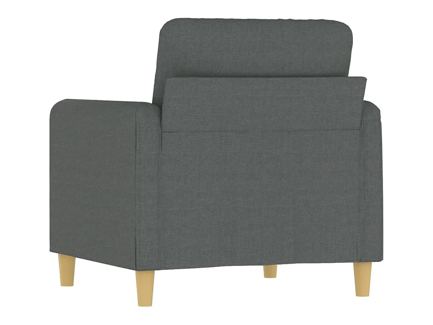 Sillón Gris Oscuro 60 cm Tela
