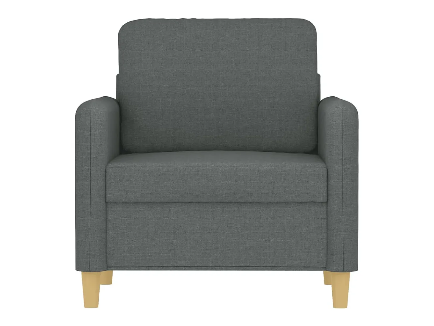 Sillón Gris Oscuro 60 cm Tela