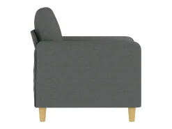 Sillón Gris Oscuro 60 cm Tela