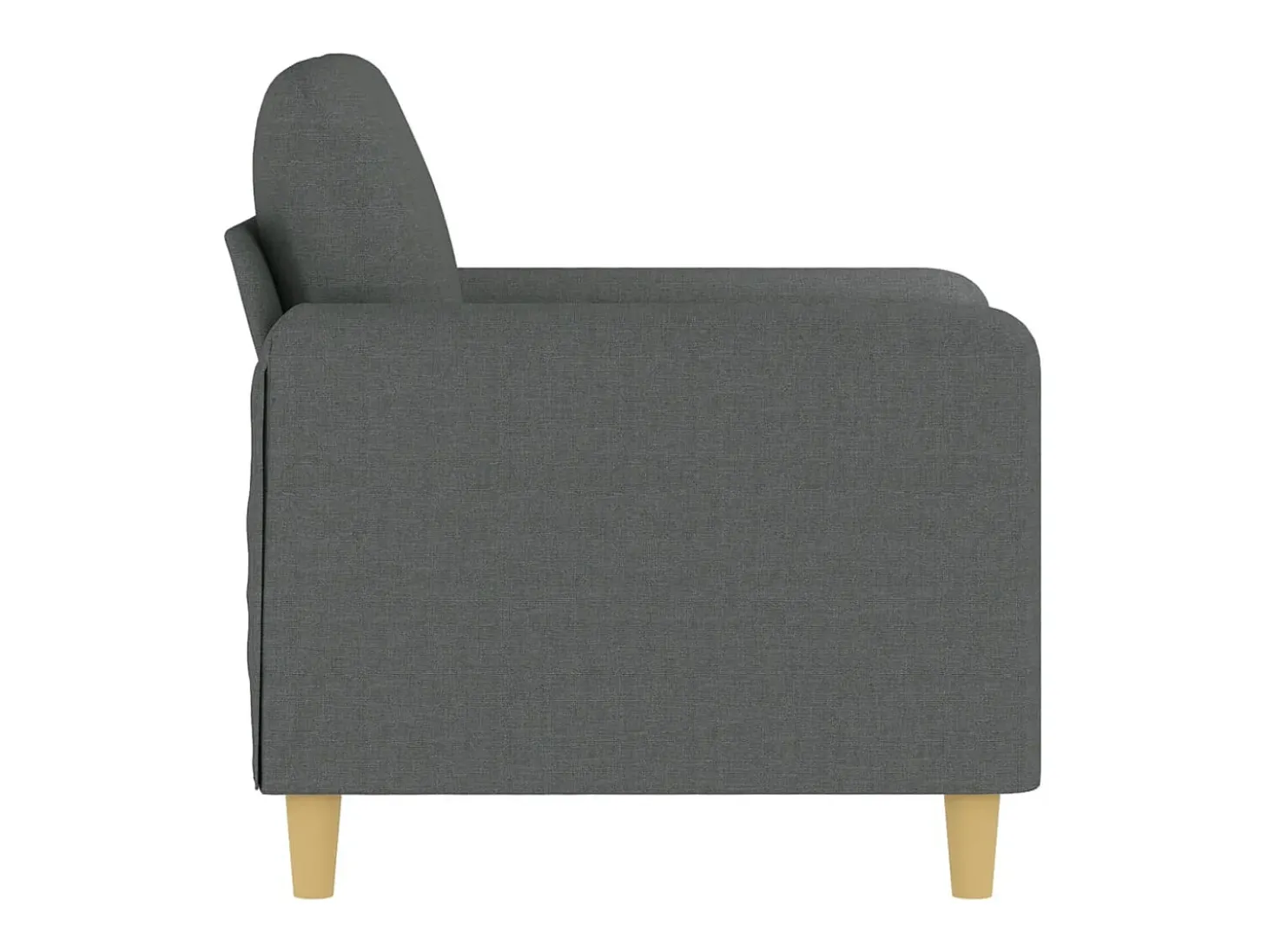 Sillón Gris Oscuro 60 cm Tela