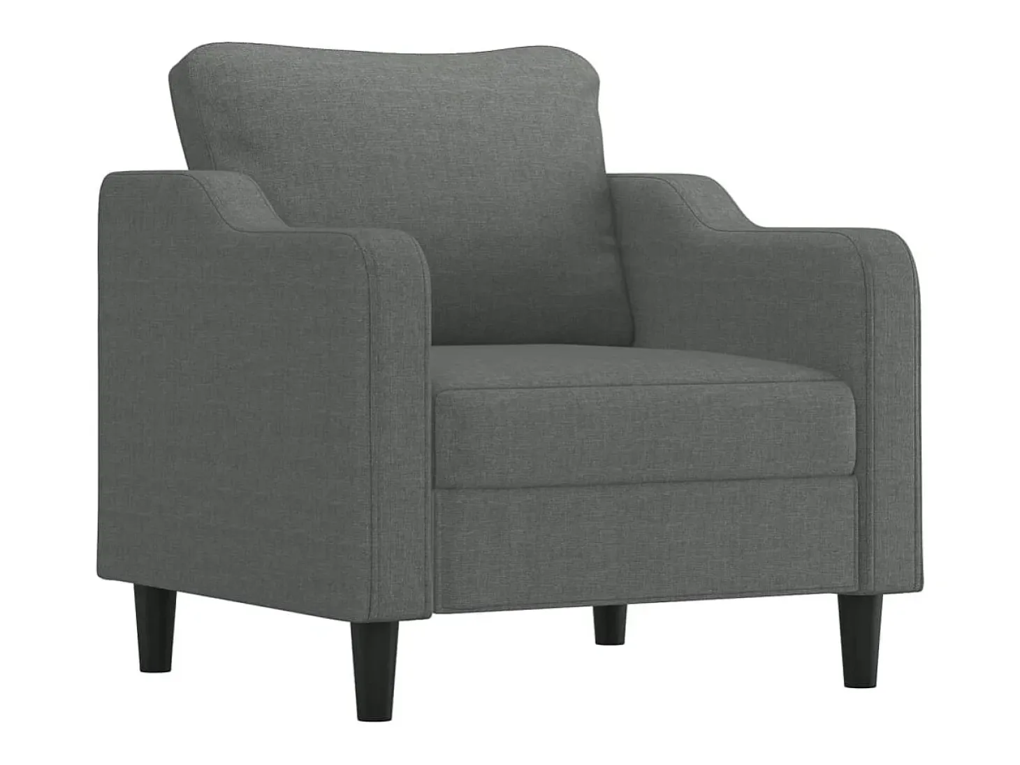Sillón Gris Oscuro 60 cm Tela