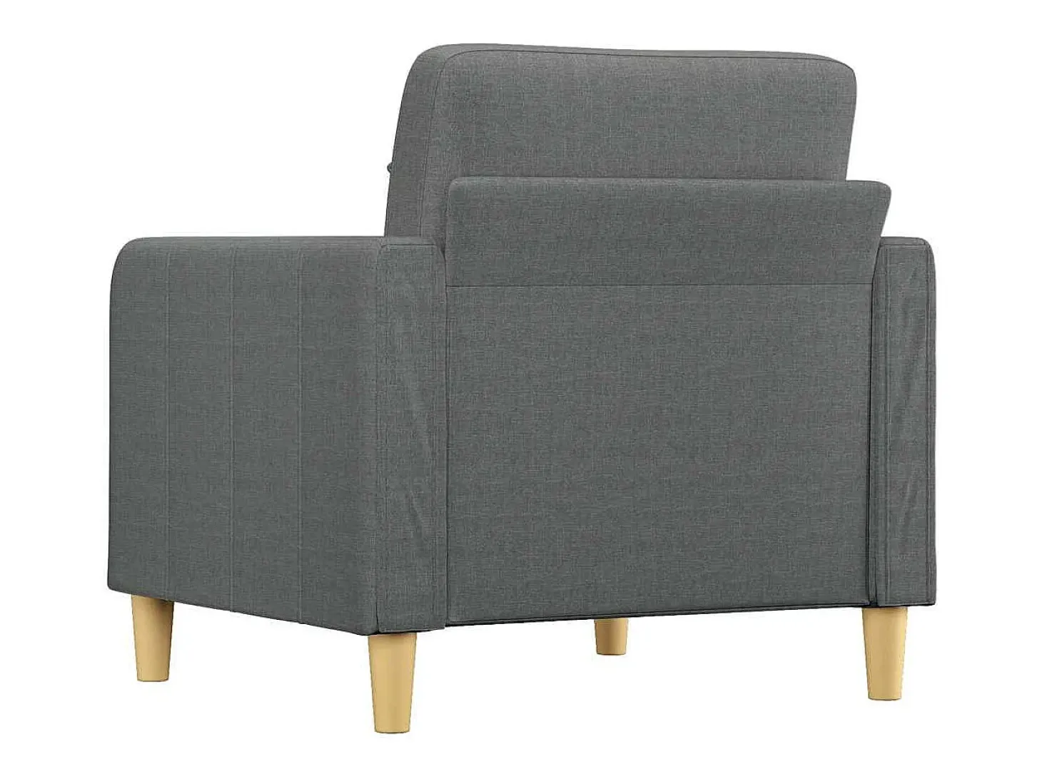 Sillón Gris Oscuro 60 cm Tela