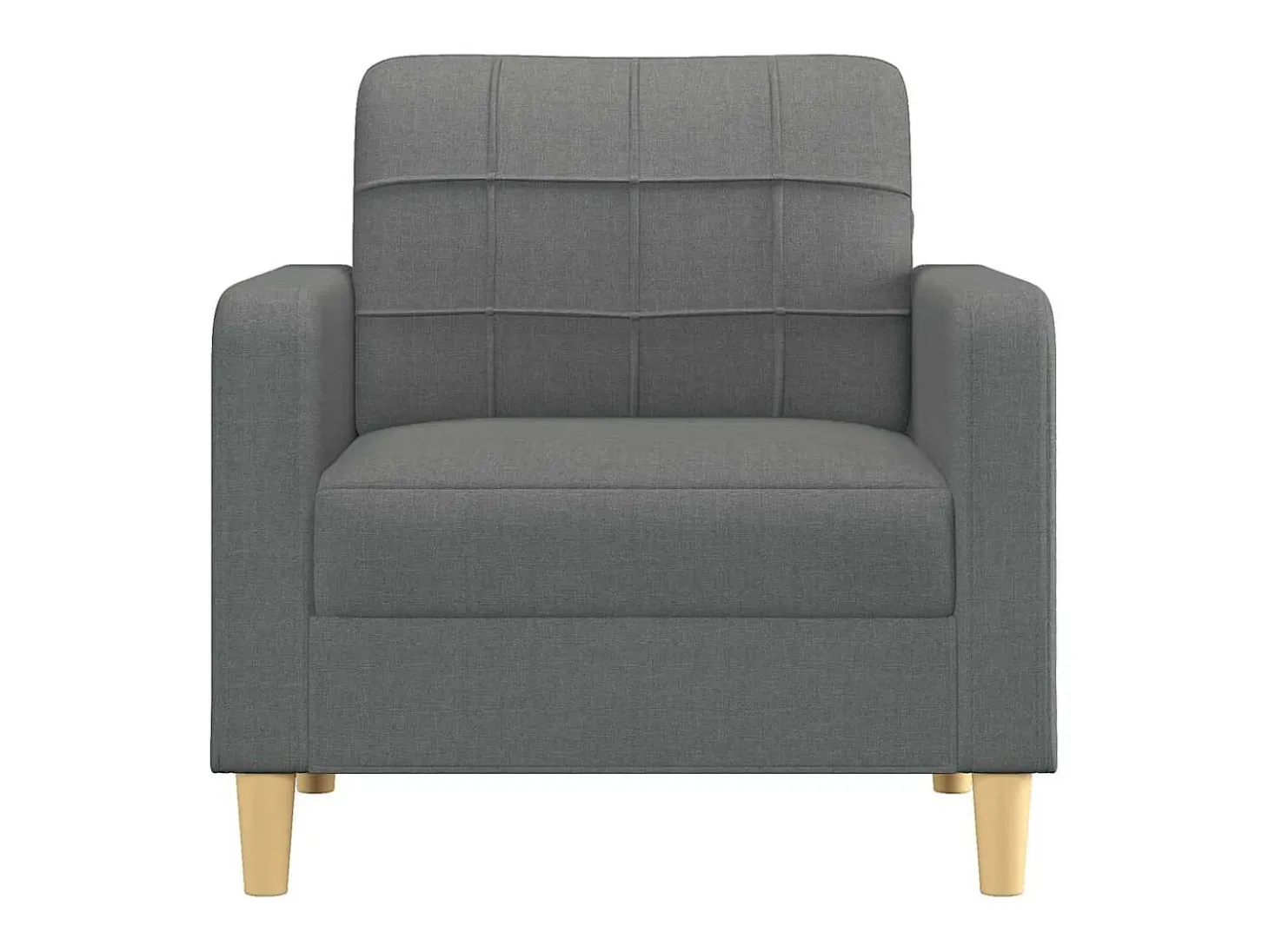 Sillón Gris Oscuro 60 cm Tela