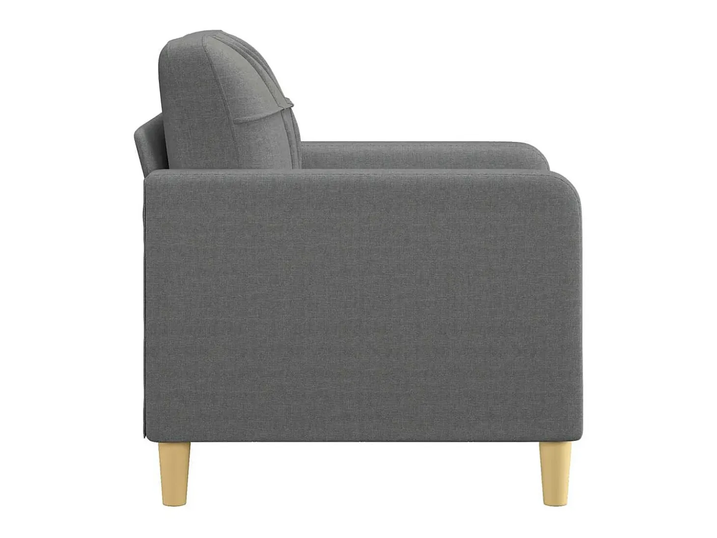 Sillón Gris Oscuro 60 cm Tela