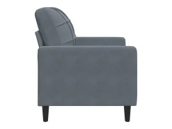 Sillón Gris Oscuro 60 cm Terciopelo