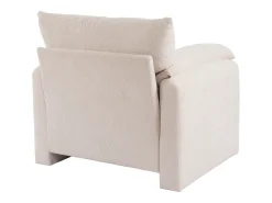 Sillón individual de chenilla - Beige