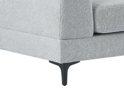 Sillón individual en tela texturizada de color gris claro JAMOLO