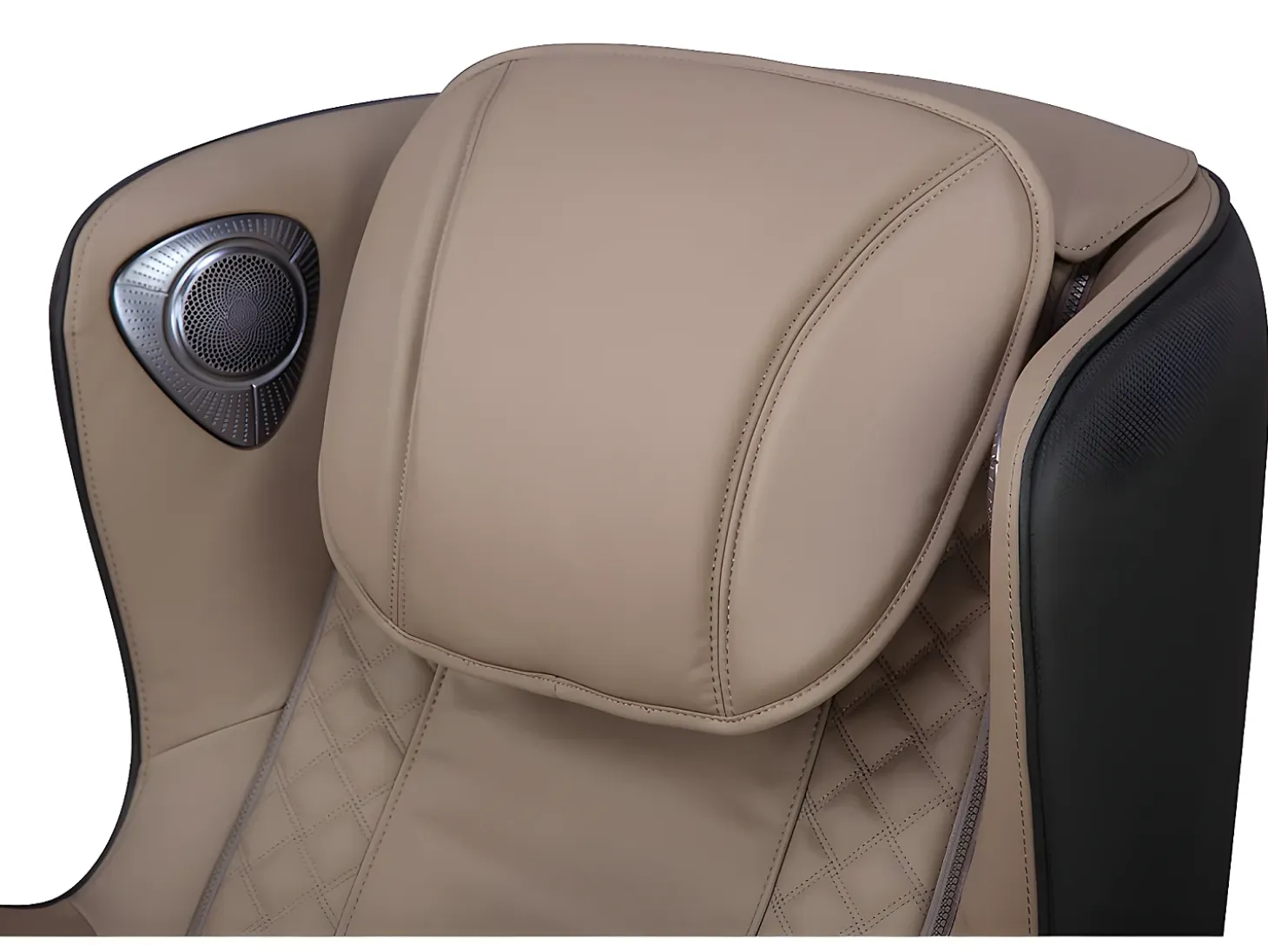 Sillón masaje KASOU piel sintética Bluetooth y LEDs - Sistema gravedad cero - Beige