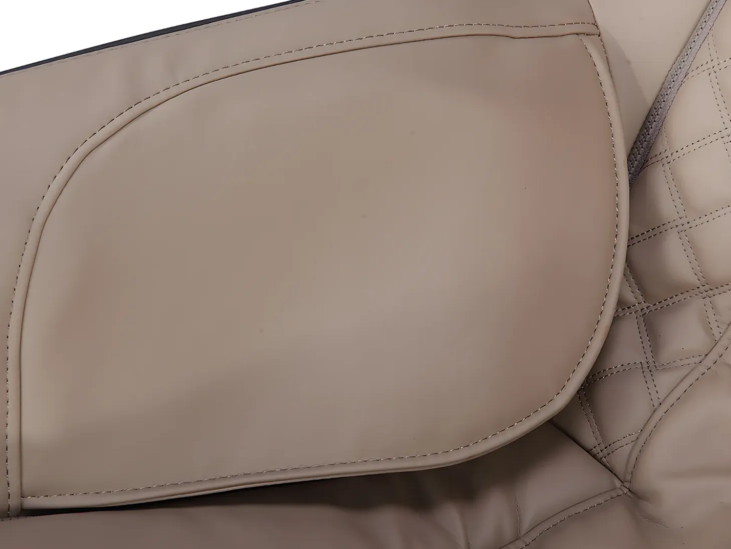 Sillón masaje KASOU piel sintética Bluetooth y LEDs - Sistema gravedad cero - Beige
