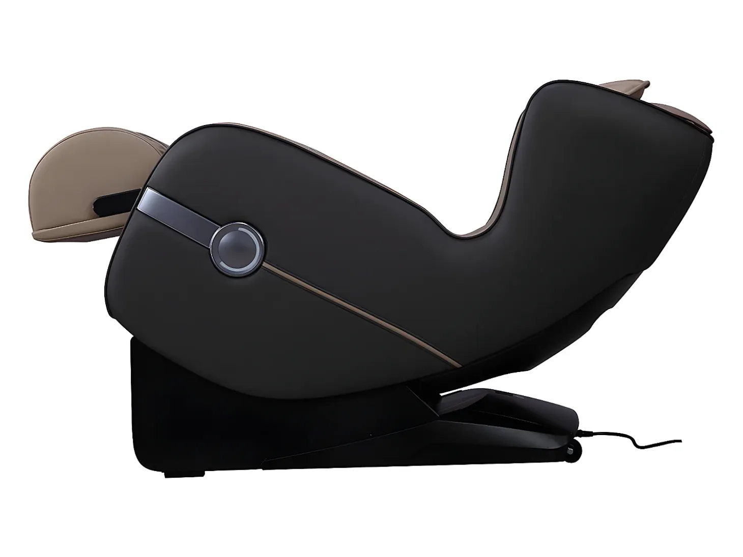 Sillón masaje KASOU piel sintética Bluetooth y LEDs - Sistema gravedad cero - Beige