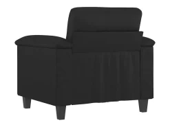 Sillón Negro 60 cm Piel Sintética