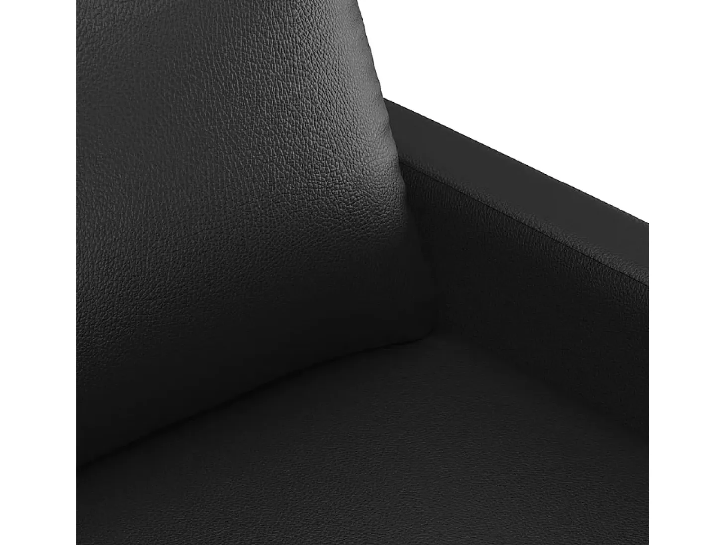 Sillón Negro 60 cm Piel Sintética