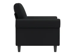 Sillón Negro 60 cm Piel Sintética