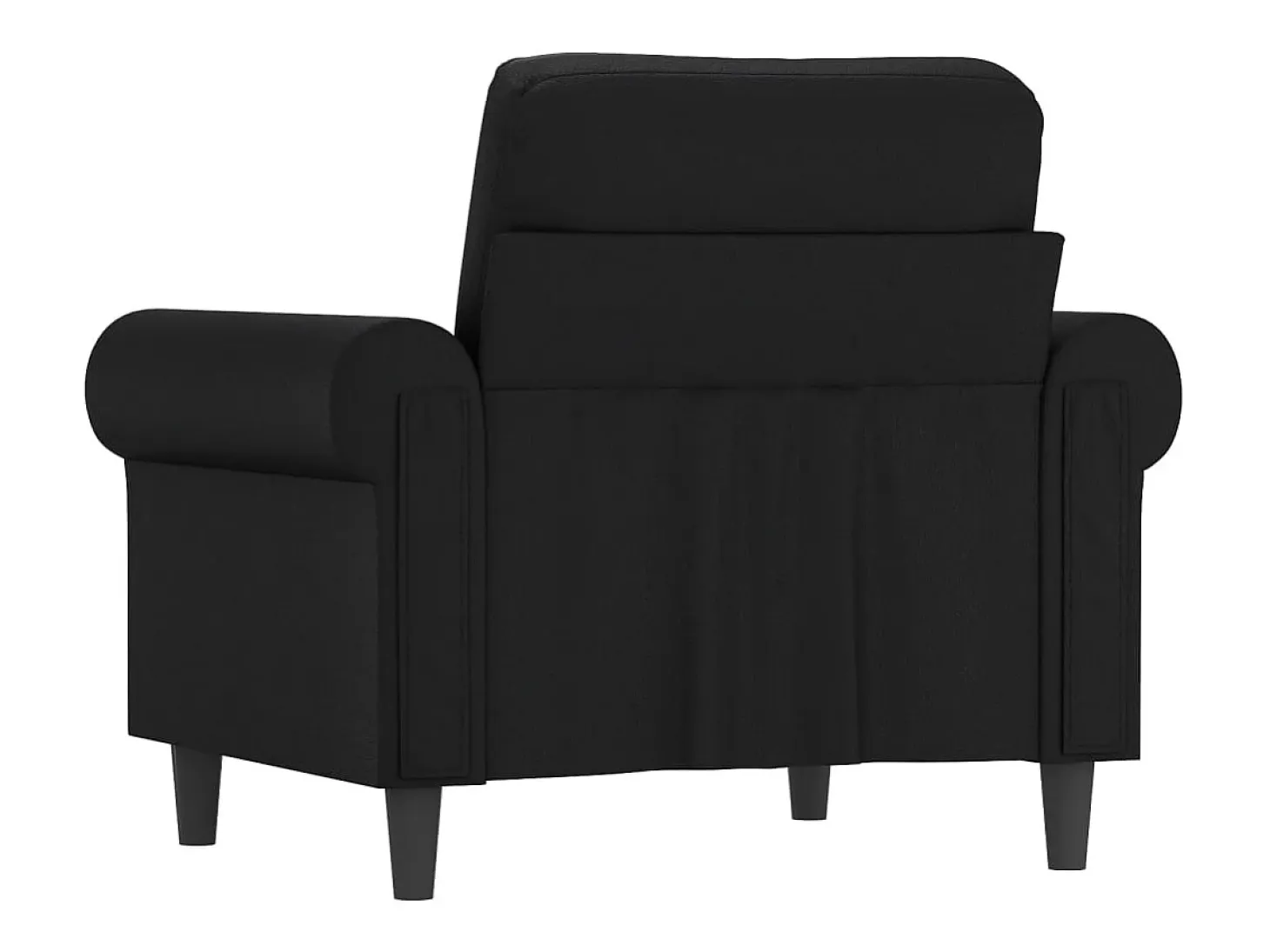 Sillón Negro 60 cm Piel Sintética