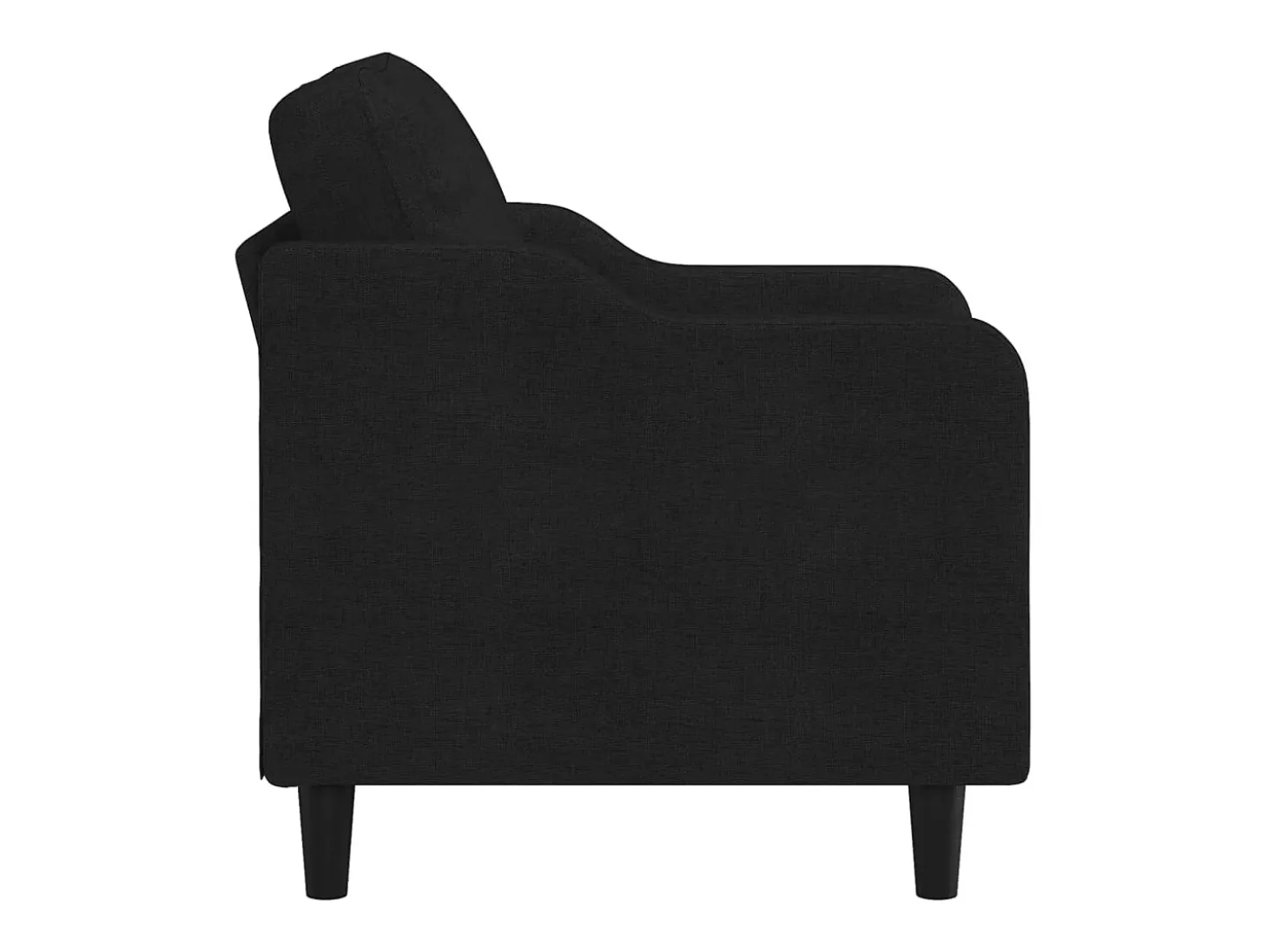 Sillón Negro 60 cm Tela