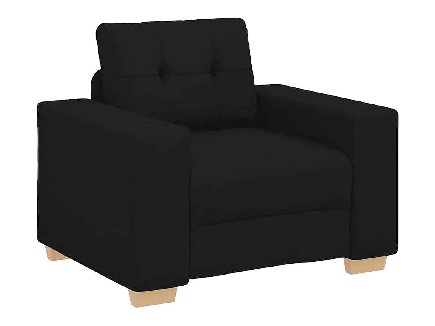 Sillón Negro 60 cm Tela