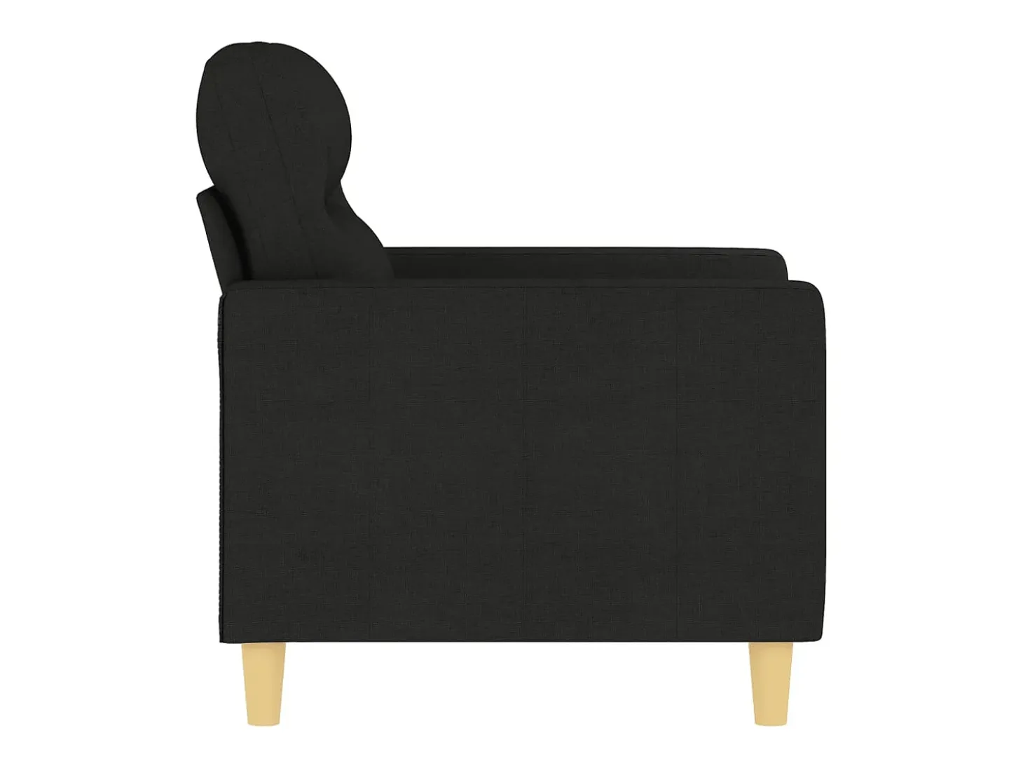 Sillón Negro 60 cm Tela