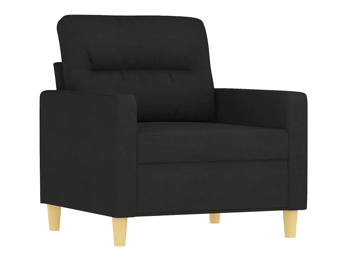 Sillón Negro 60 cm Tela