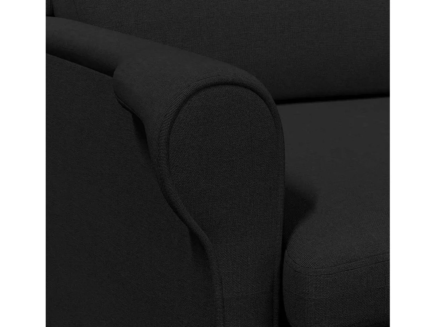 sillón Negro 76 x 94 x 102 cm tela