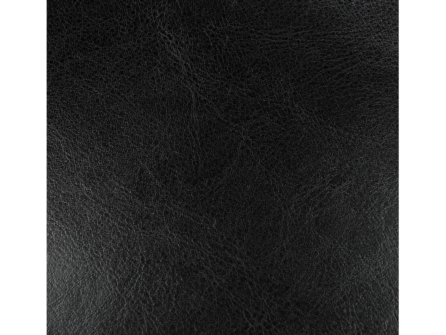 Sillón negro en cuero tostado sintético - Club