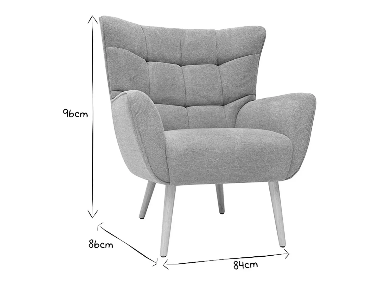 Sillón nórdico efecto terciopelo terracota y madera AVERY