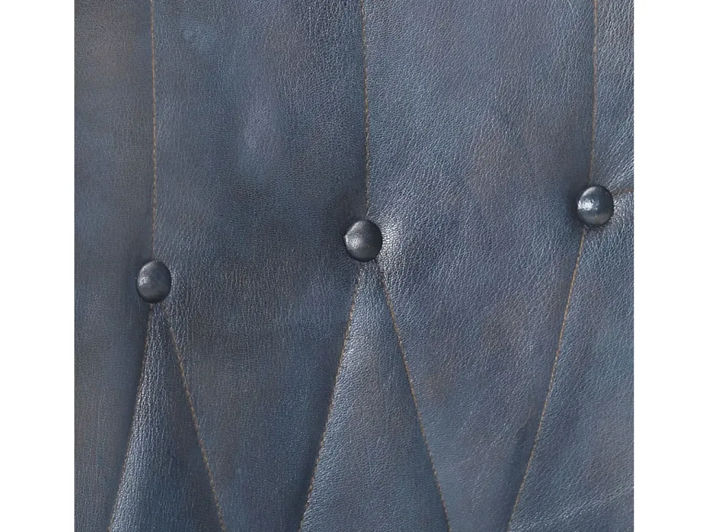 Sillón orejero de cuero auténtico gris canela