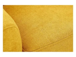 Sillón para niños nórdico tejido efecto aterciopelado amarillo mostaza NORKID