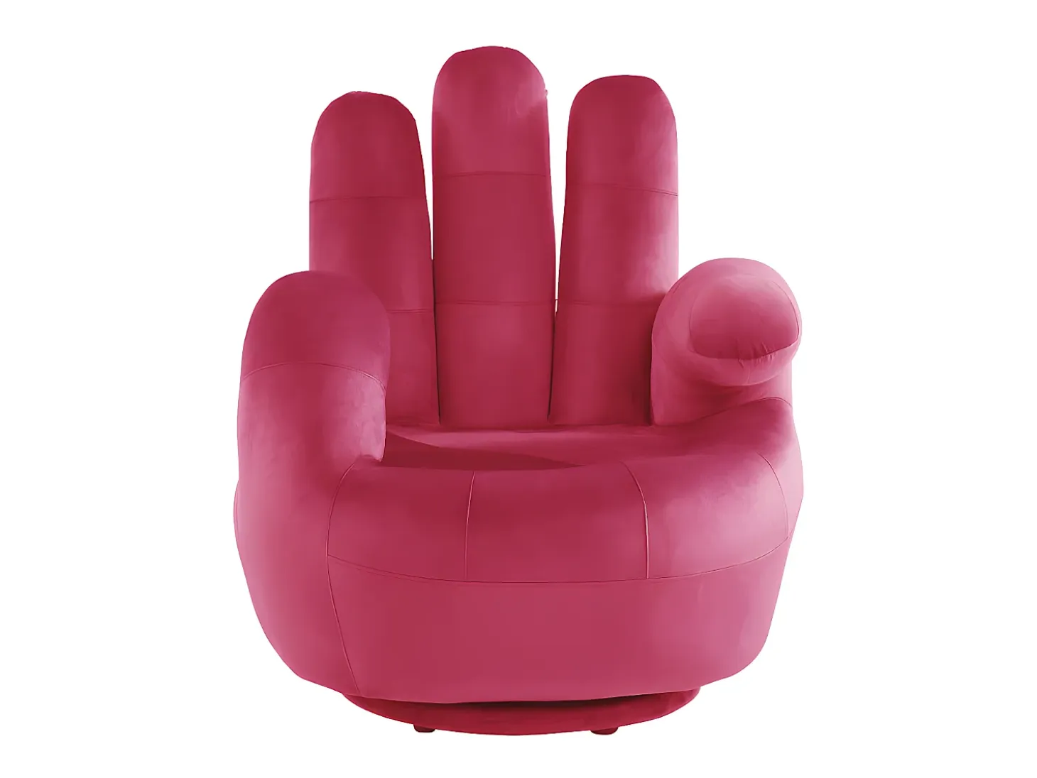 Sillón pivotante con forma de mano CATCHY fucsia