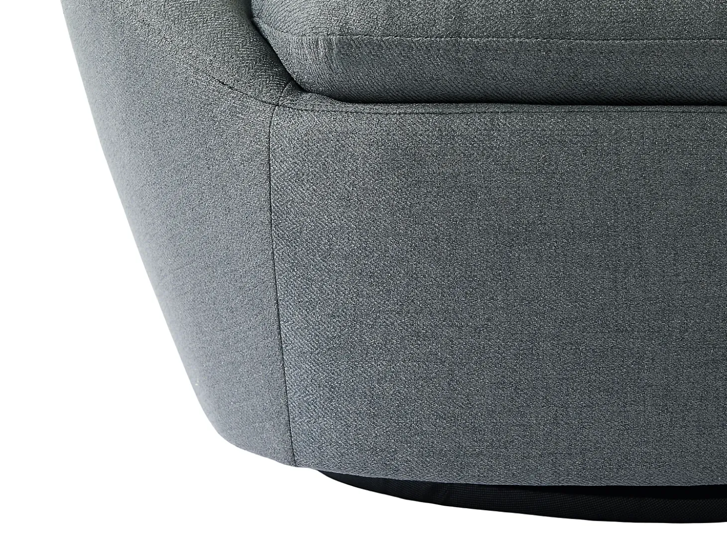 Sillón pivotante de tela gris - Colección Made for design - LACARA