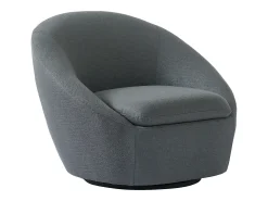 Sillón pivotante de tela gris - Colección Made for design - LACARA