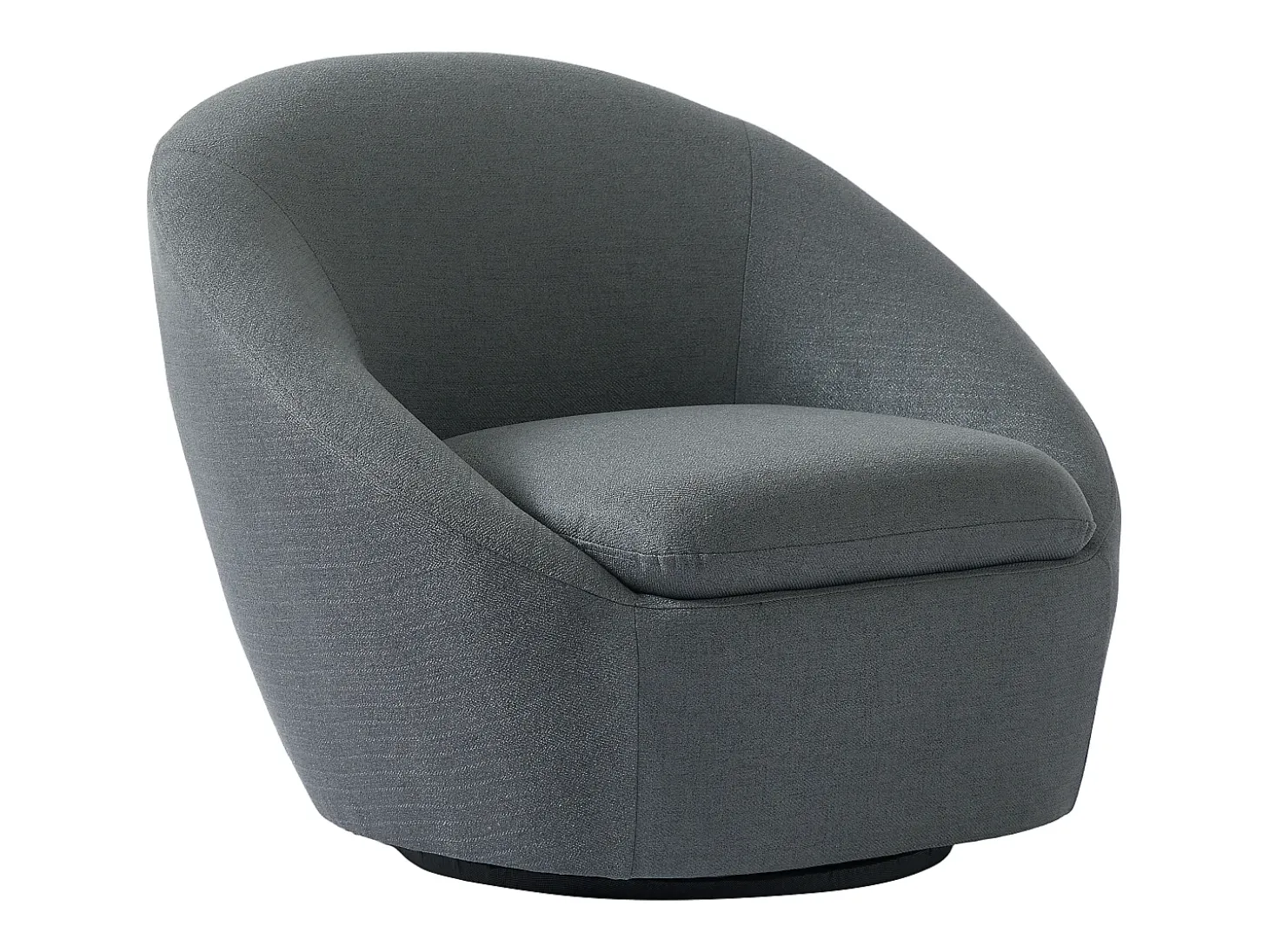 Sillón pivotante de tela gris - Colección Made for design - LACARA