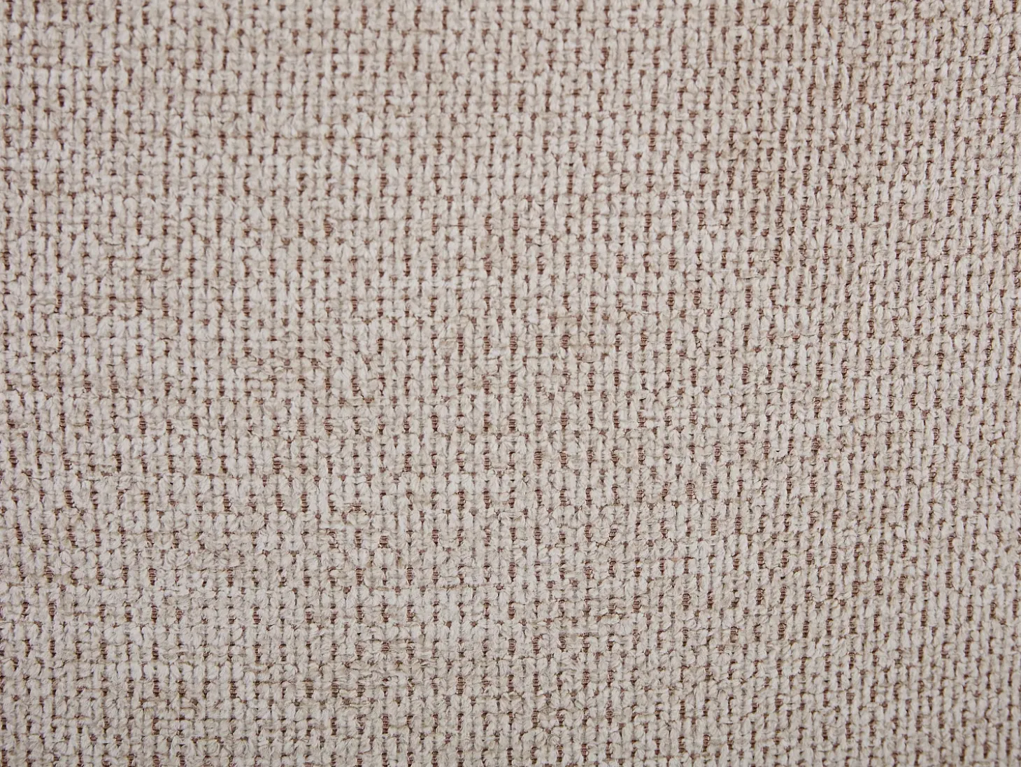 Sillón pivotante de tela jaspeado color beige SELENDO