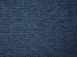 Sillón pivotante de tela jaspeado color azul SELENDO