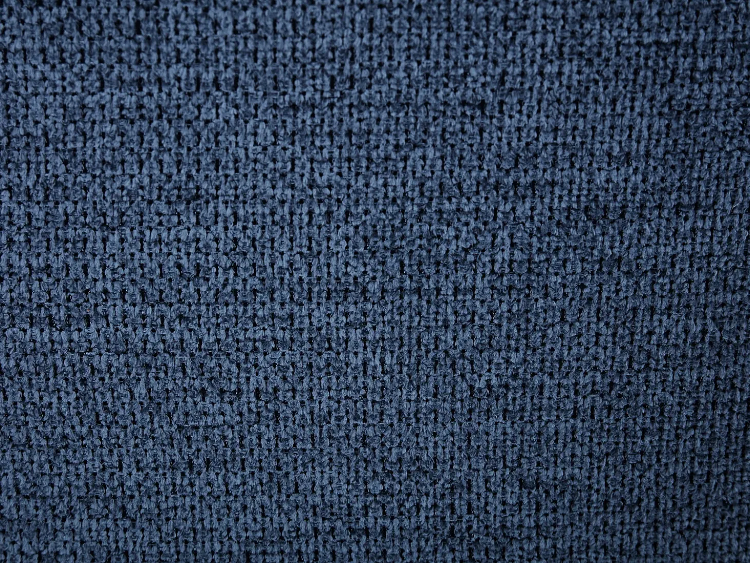 Sillón pivotante de tela jaspeado color azul SELENDO