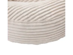Sillón puf de pana - Con 3 cojines - Beige