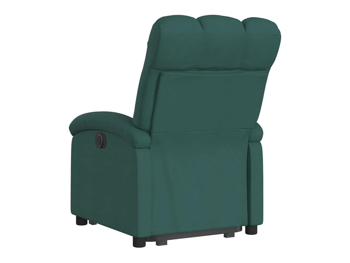 Sillón reclinable elevable tela verde oscuro