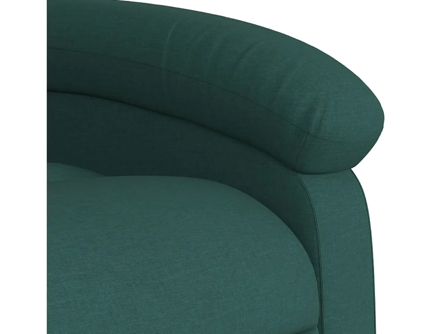 Sillón reclinable elevable tela verde oscuro