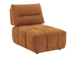 Sillón reclinable en tela texturizada terracota APOLIU